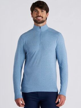 Coolibar Sonora Quarter Zip Long Sleeve UPF 50 Pullover Sweater Men’s Size XL